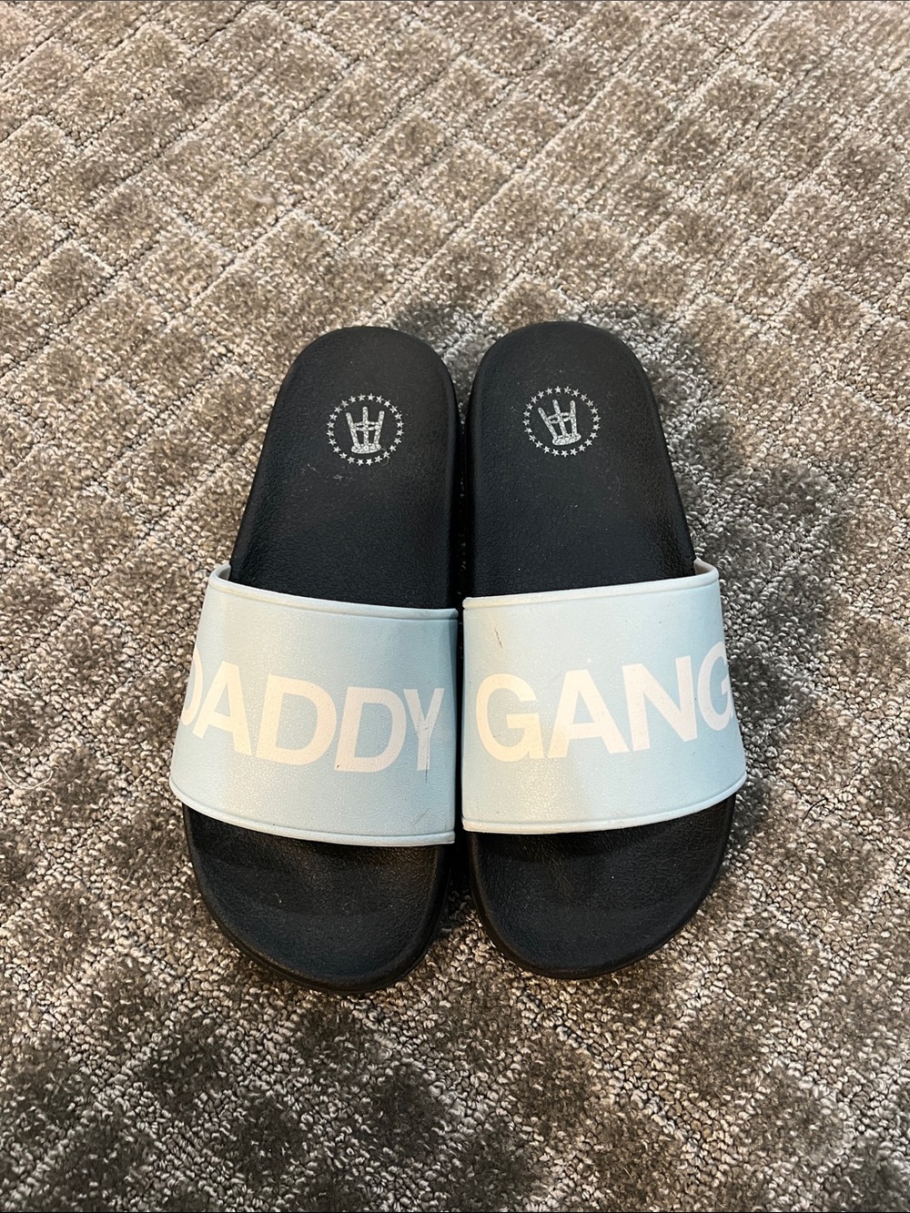 Daddy Gang Women’s Slide Sandals in Light Blue